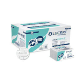 Lucart Aquastream Z-Fold Hand Towels 15 Sleeves (Pack of 3630) – hand towels & centrefeed rolls