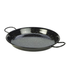 Black Enamel Paella Pan 30cm Pack of 6 – cleaning & hygiene supplies