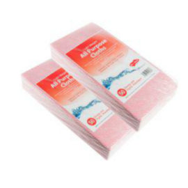 All Purpose cloth Red 35Gm 50 X 36cm 100pk (2x50pk) – cloths, scourers & dusters