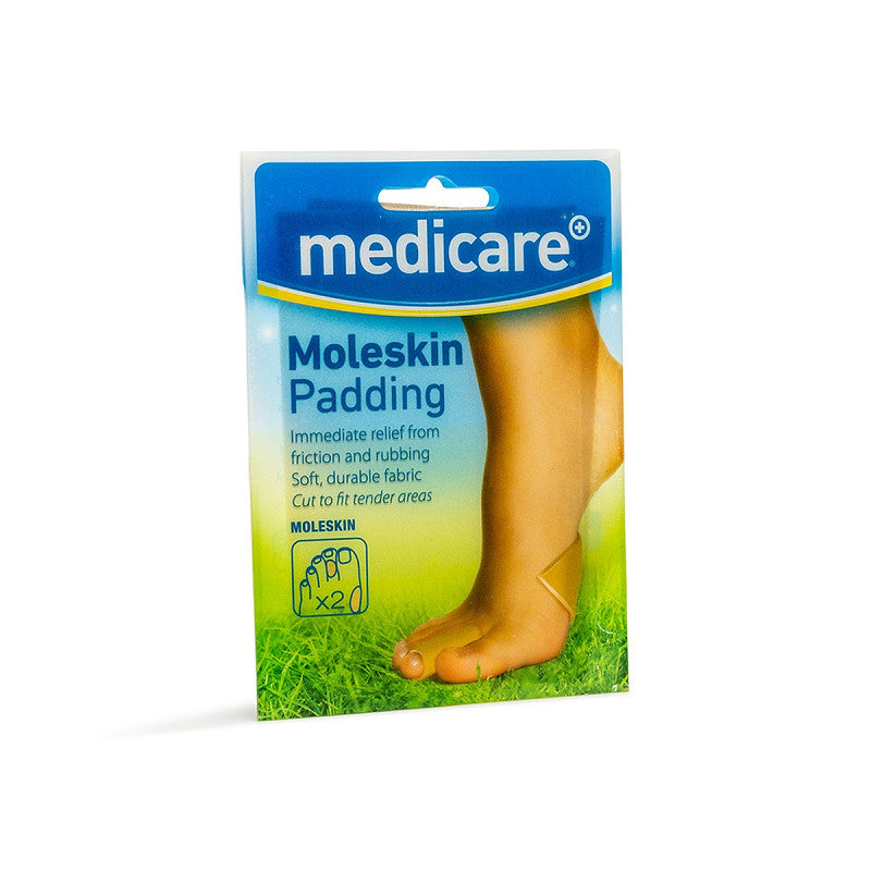 Medicare moleskin pads – adhesive-backed cut-to-size friction relief pads