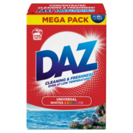 Daz Whites & Colours Laundry Powder 125 Wash Mega Pack – laundry care