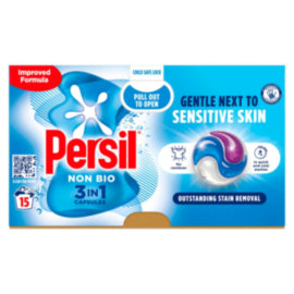 Persil Non Bio Capsule Washing Detergent 15 Wash – cleaning & hygiene supplies