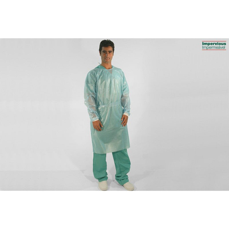 Bv Visitor Gowns Non Sterile Impervious - Blue (10's)