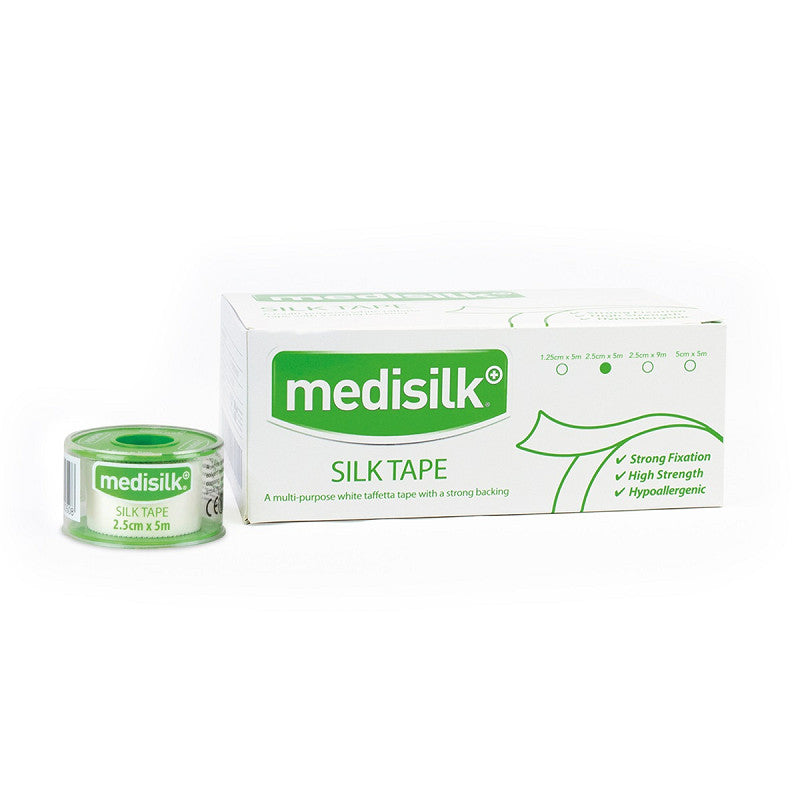 Medisilk Silk Tape 2.5cm x 5m - Box of 12