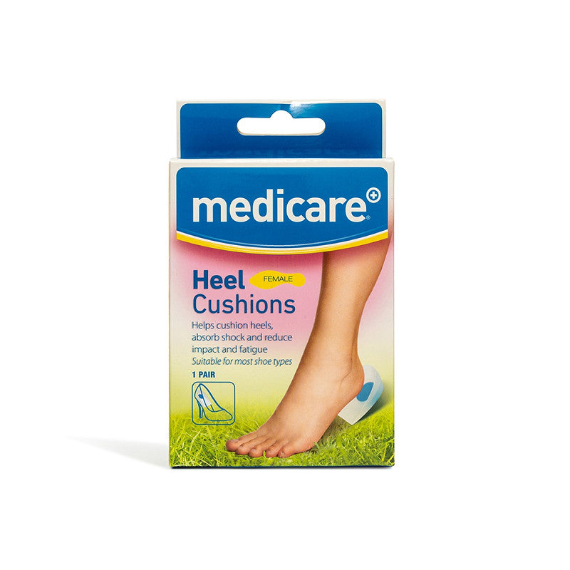 Medicare women's heel cushions silicone blue pressure relief circle – 1 pair