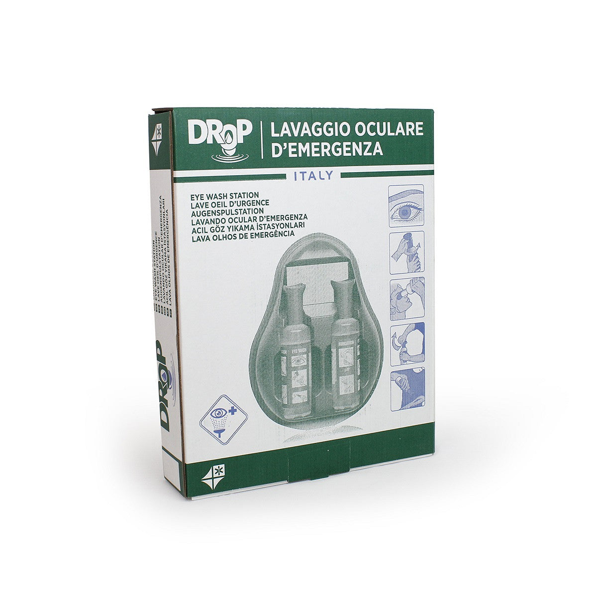 Emergency Eye Wash Station With Mirror 2X500ML Eye Wash