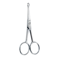 Chrome-plated Blunt-Tip Scissors - detail view