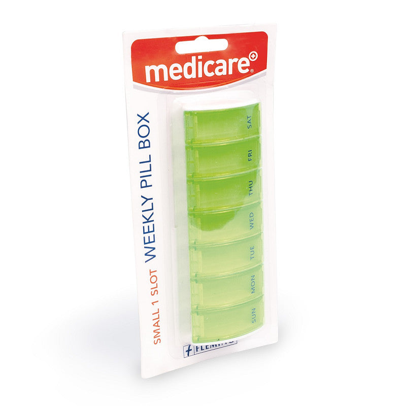 Medicare Small 1 Slot Weekly Pill Box
