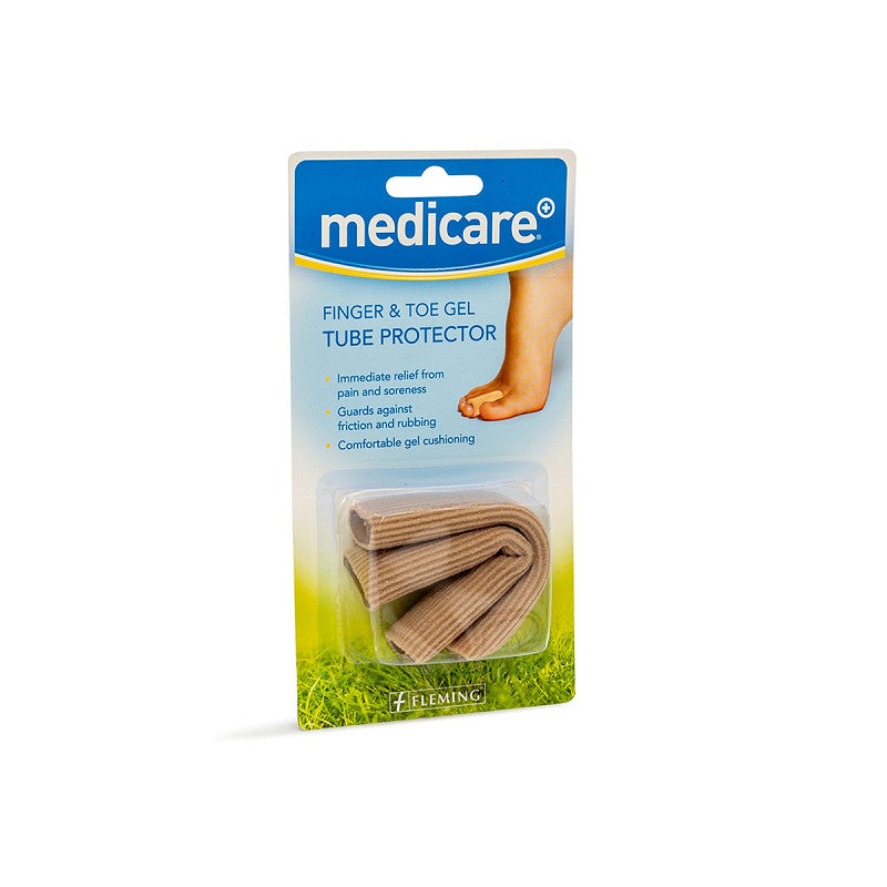 Medicare finger and toe gel tube protectors 2-pack – inter-digital corn and friction cushioning