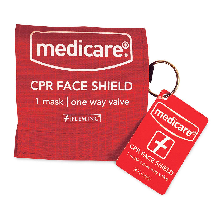 Medicare Cpr Breathing Barrier on Key Ring - Single Use