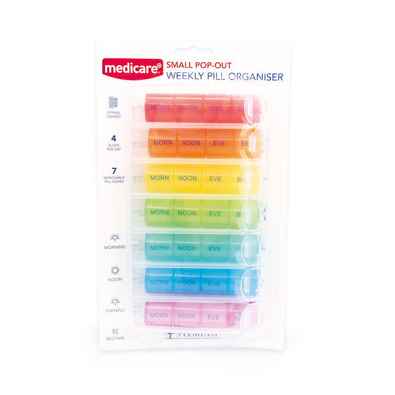 Medicare Small Pop-out Weekly Pill Organiser