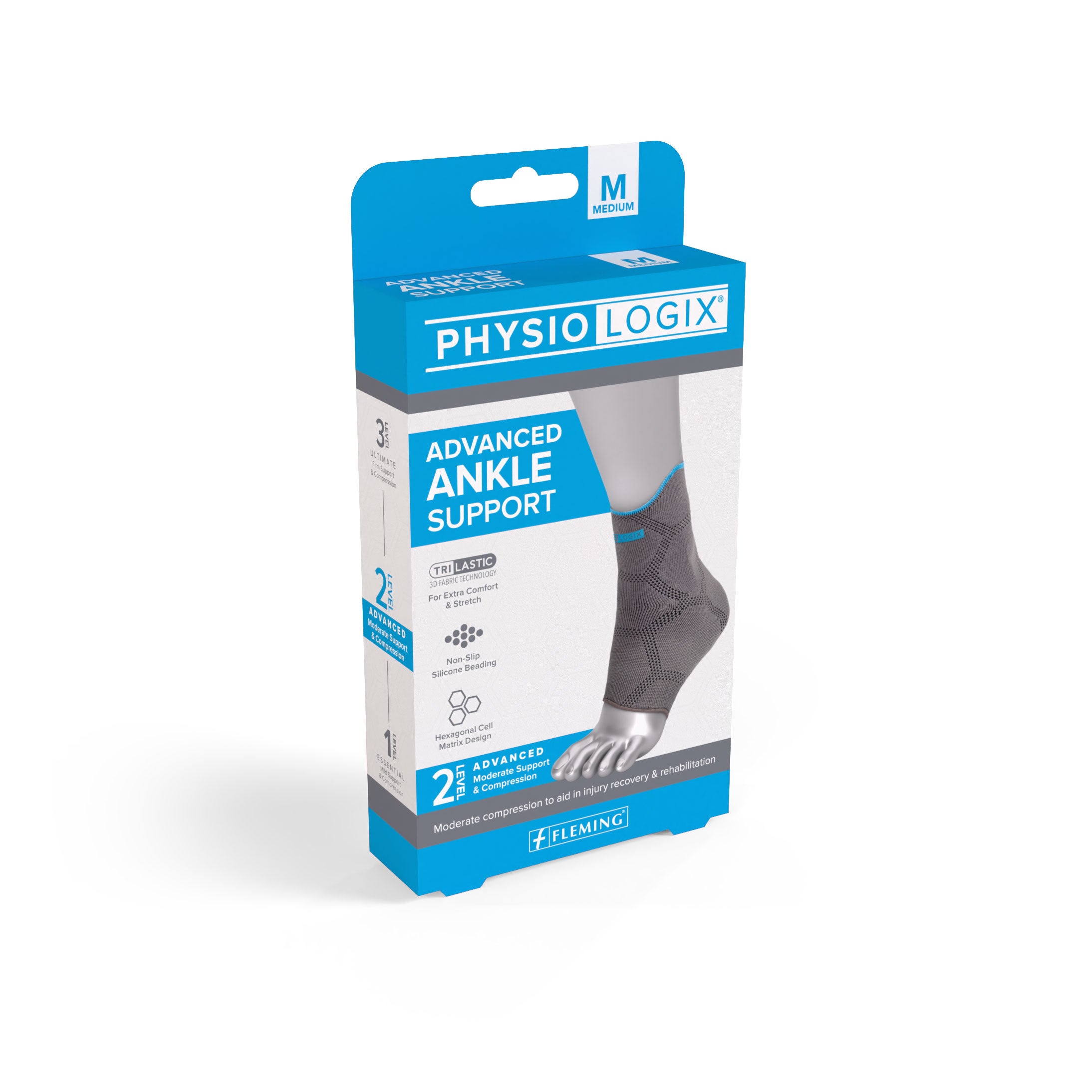 Physiologix Advanced Ankle Support – Targeted Compression Sleeve (Ireland)