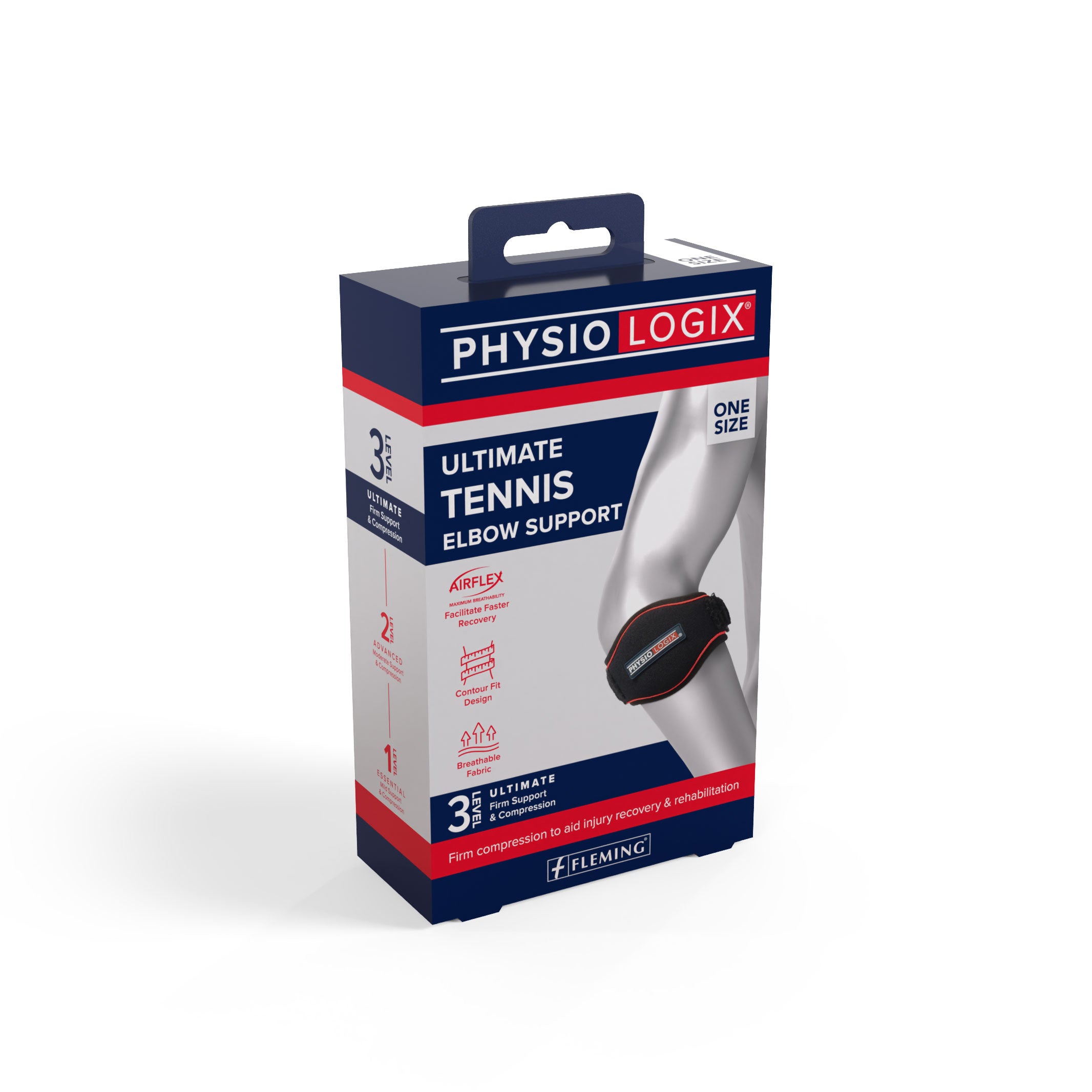 Physiologix Ultimate Tennis Elbow Support – compression brace with integrated silicone pad