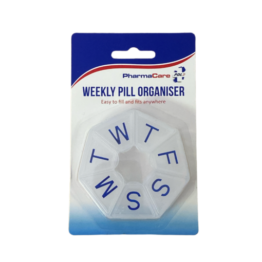 Pharmacare Round Weekly Pill Organizer - product photo