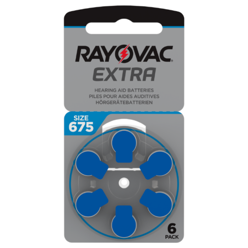 Rayovac Extra Hearing Aid Batteries - Size 675 - product photo