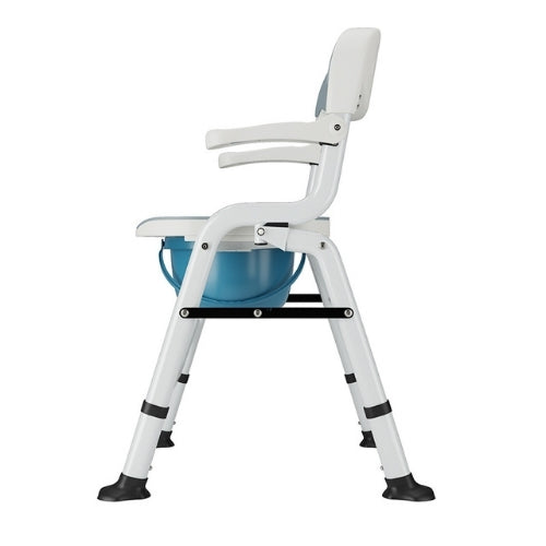 NEXO chair side view showing the container beneath the seat