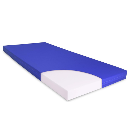 Foam Hospital Mattress 200×120×15 cm | Waterproof Vapour-Permeable Cover | 250 kg Capacity | Washable to 90°C