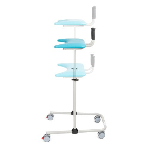 PAULA Forearm Support Walking Table – Adjustable, Foldable, Four-Wheel Walking Aid (Steel Frame)