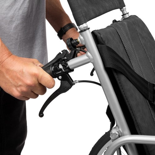 Aluminium Reclining Wheelchair – Adjustable Backrest, Leg Rests & Head Support – Lightweight, Foldable, Anti-Tip Design