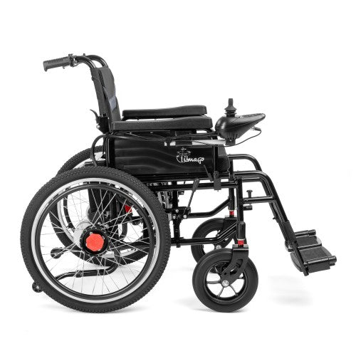 Electric-TIM I Power Wheelchair – Folding Electric Chair with Pneumatic Wheels