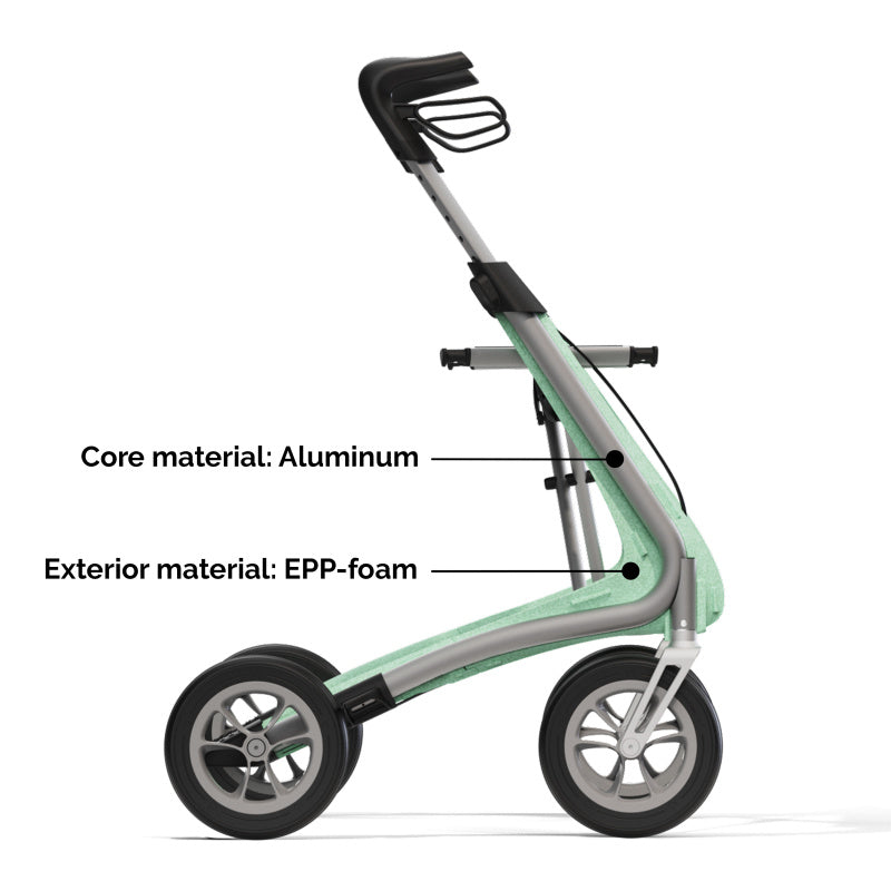 byACRE Nordic Pioneer Rollator with Mesh Bag - Lightweight Walker