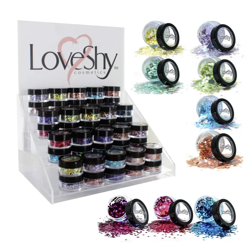Loveshy Glitter Pot Disp X80 (Pack of 80)