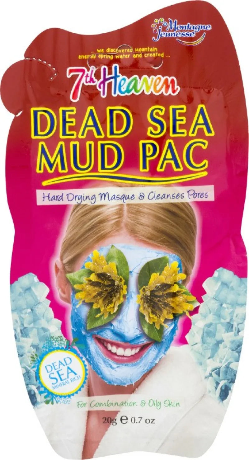 7Th Heaven Dead Sea Mud Mask Sachet X12 (Pack of 12)