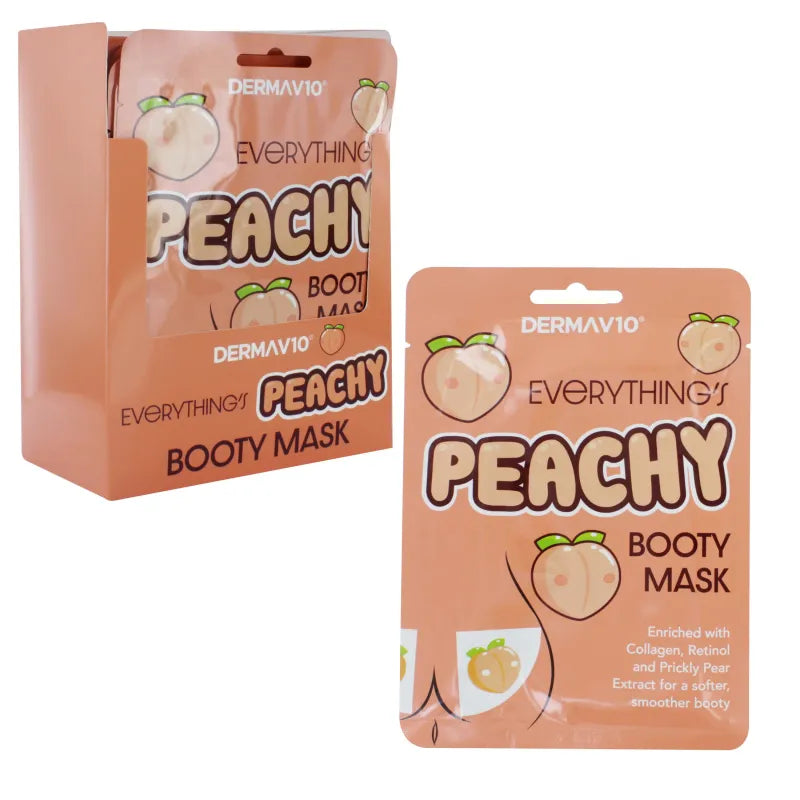 Derma V10 Peachy Booty Mask X12 (Pack of 12)