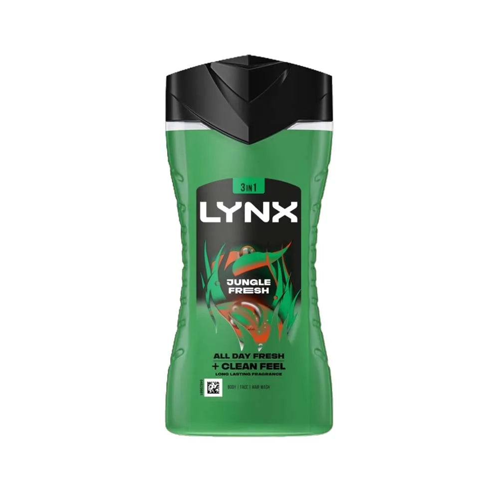 Lynx Jungle Fresh Body Wash 225ML (Pack of 6)