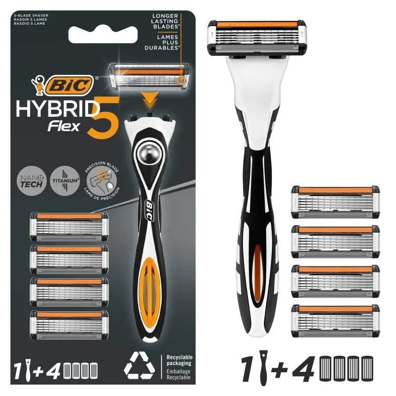 Bic Hybrid 5 Razors 4Up (Pack of 6)