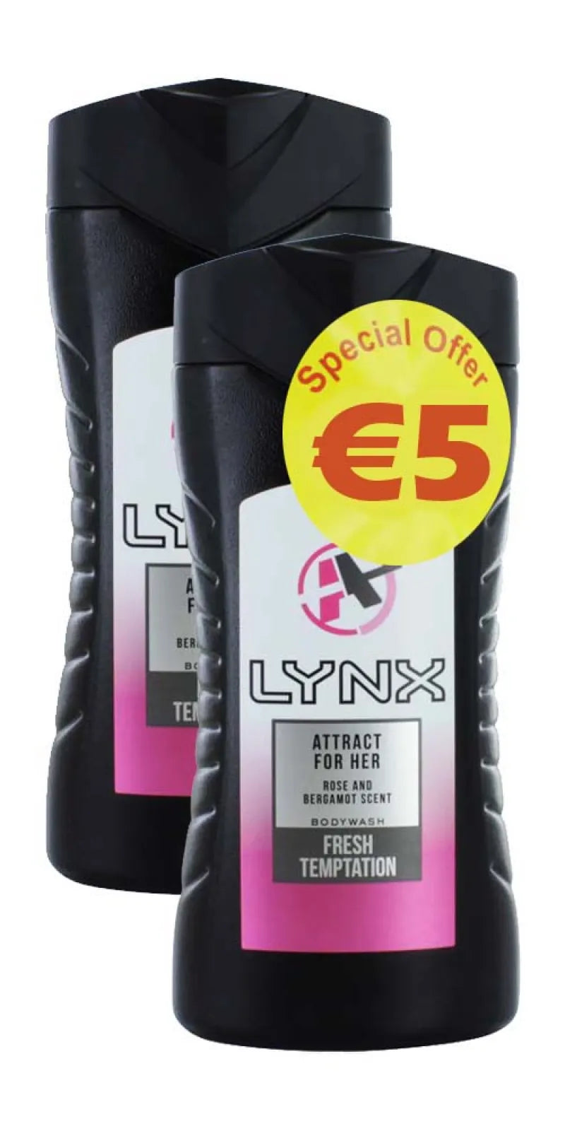 Lynx Attract For Her S/Gel 250ML Twin PK (Pack of 6)