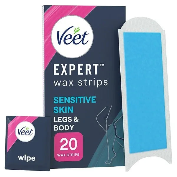 Veet Expert 20 Leg Wax Strips (Pack of 6)