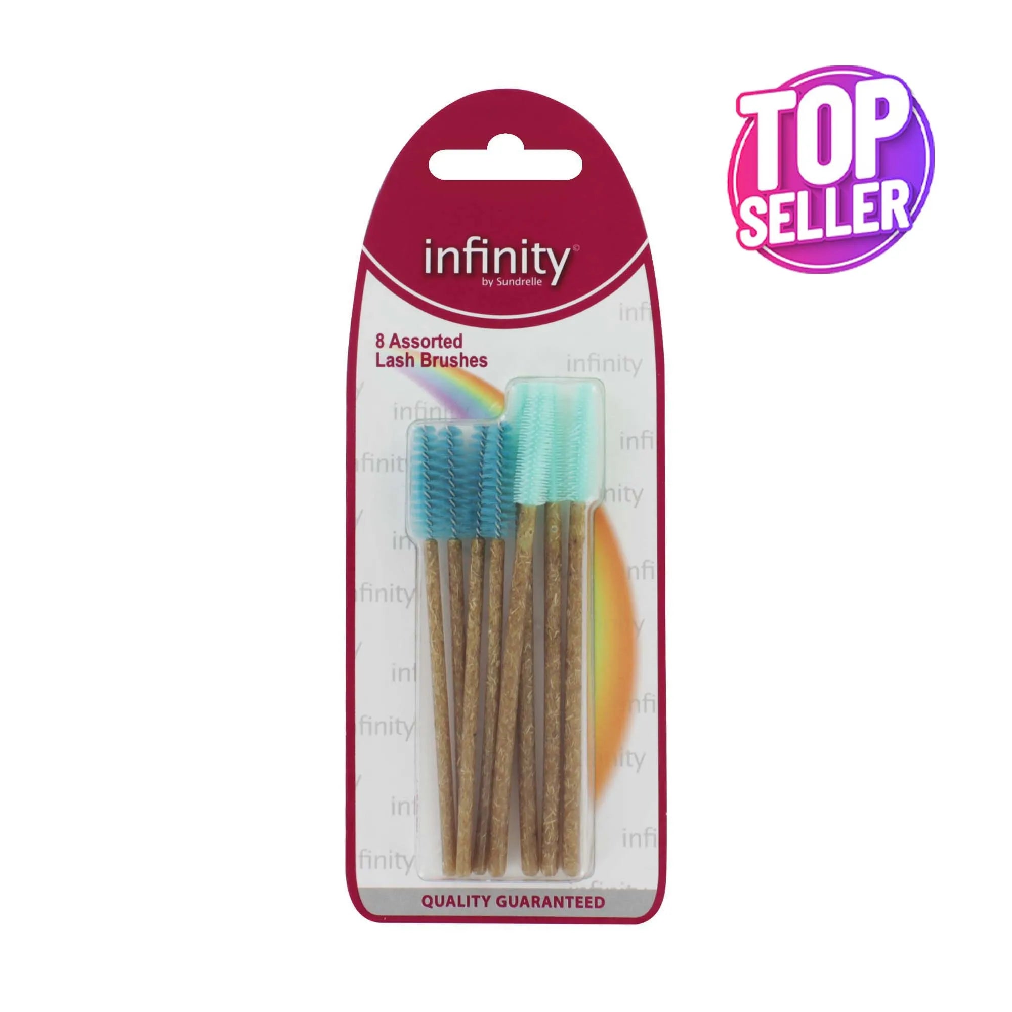 Infinity 8 Eyelash Brushes Assorted (Pack of 6)