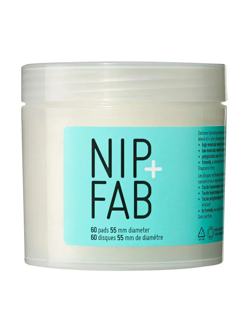 Nip & Fab Hyaluronic Fix Cleaning Pads 60S (Pack of 6)
