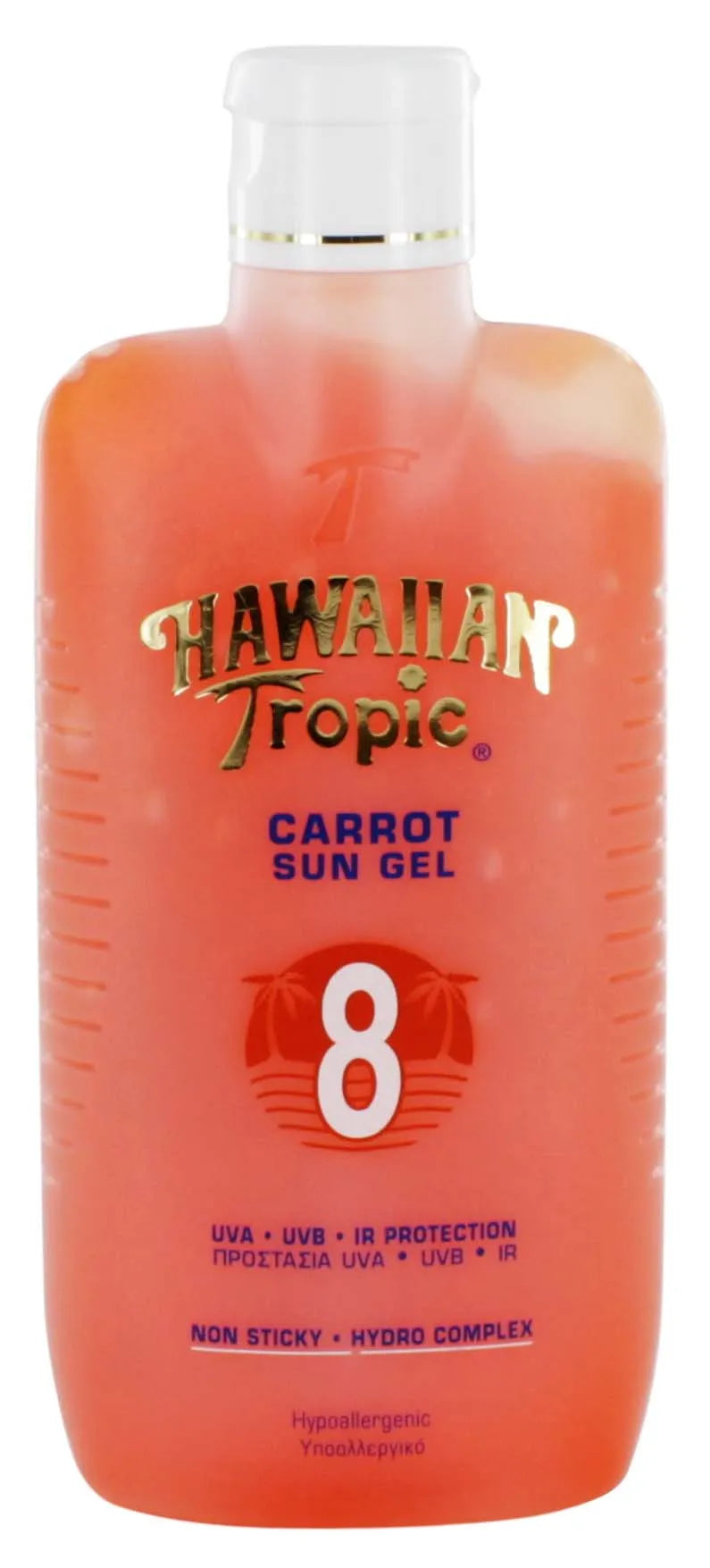 Hawaiian Tropic Carrot Gel Fact 8 200ML (Pack of 6)