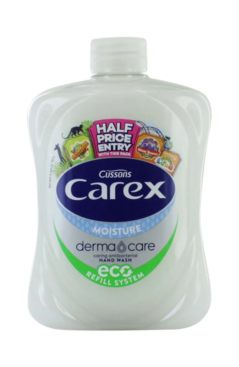Carex Moisture H/Wash Refill 500ML (Pack of 6)