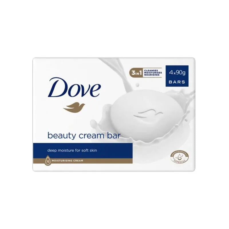 Dove Beauty Cream Soap 90G 4 Pack (Pack of 6)