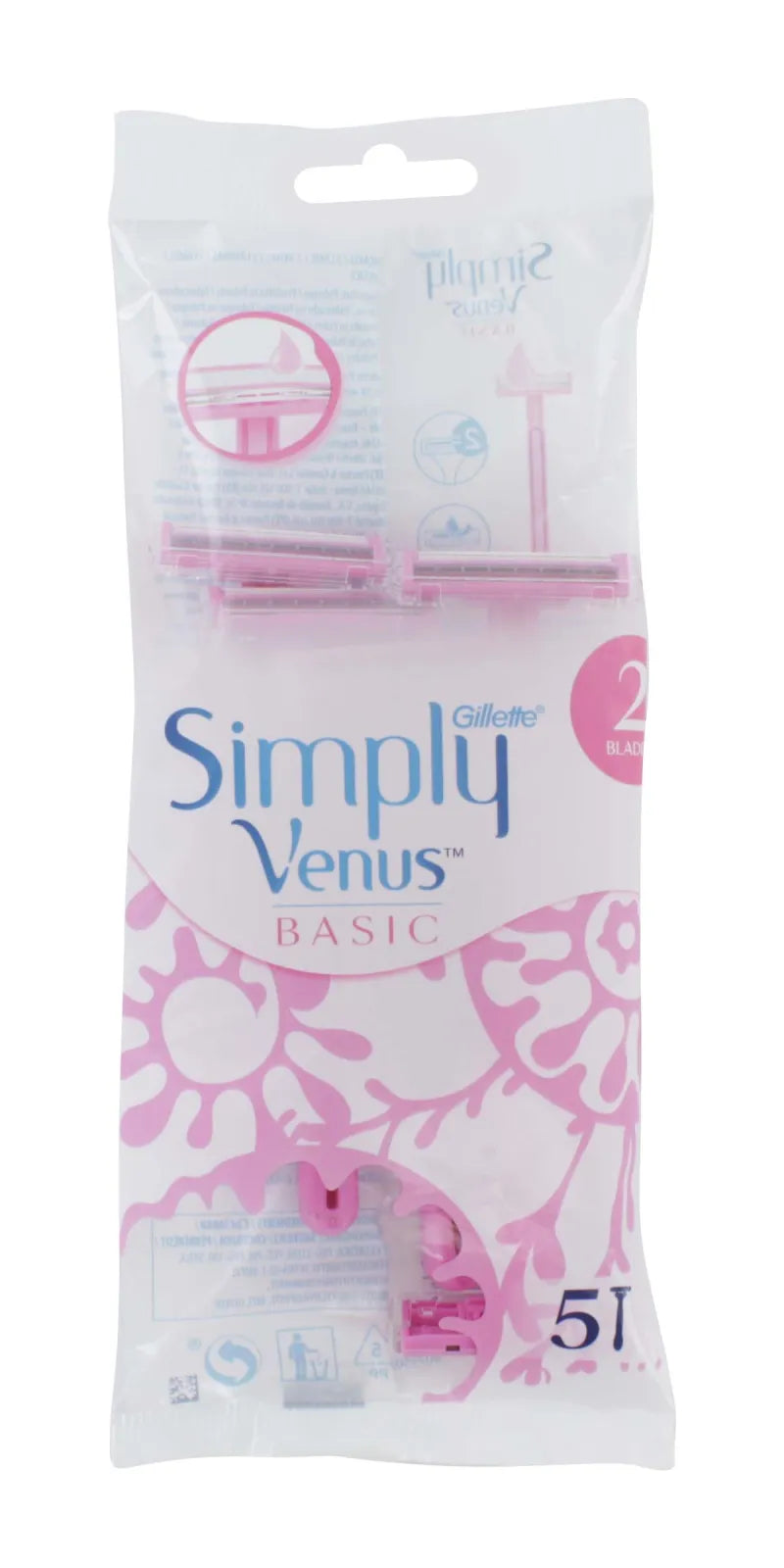 Gillette Simply 2 Venus Razors 5S (Pack of 6)