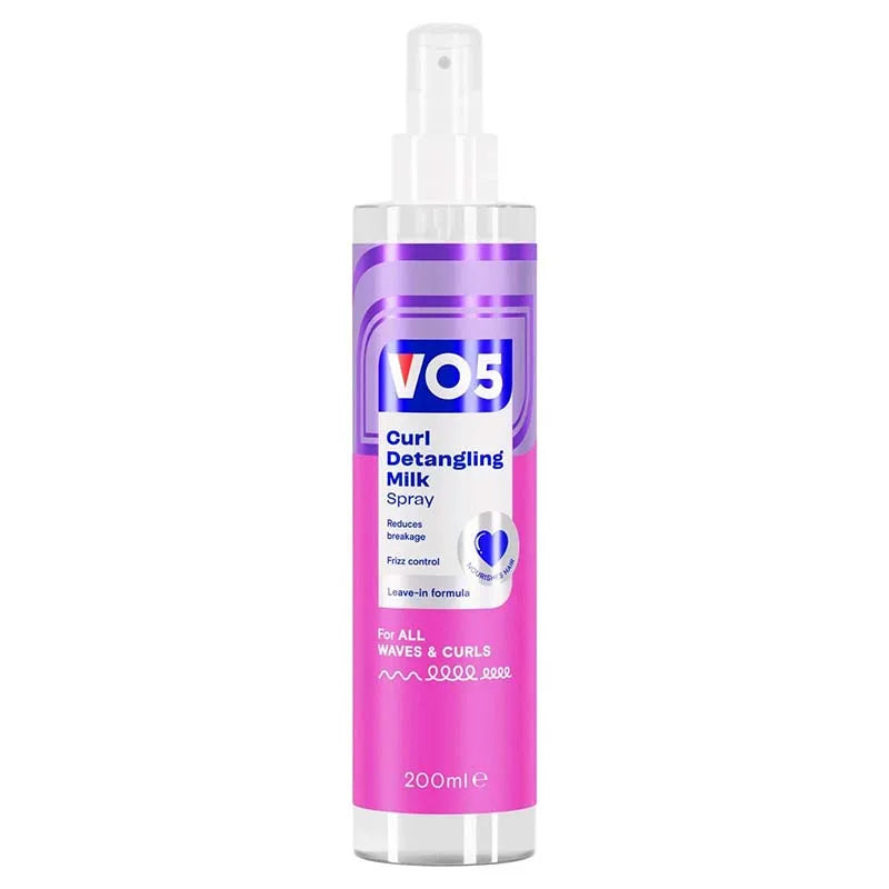 Vo5 Curl Detangling Milk Spray 200ML (Pack of 6)