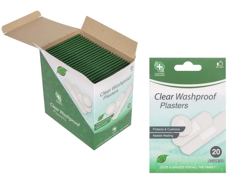 Ae4 Clear W/Proof 20 Plasters X24 (Pack of 24)