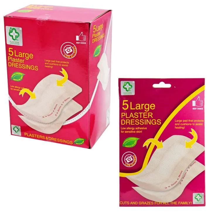 Ae21 5 Large Dressing Plasters X12 (Pack of 12)