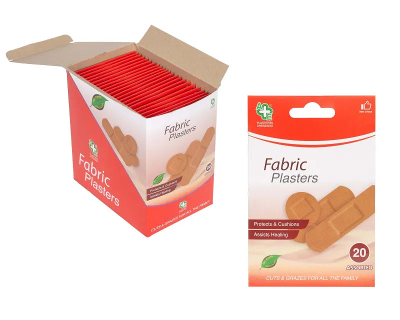 Ae5 Fabric Assorted 20 Plasters X24 (Pack of 24)