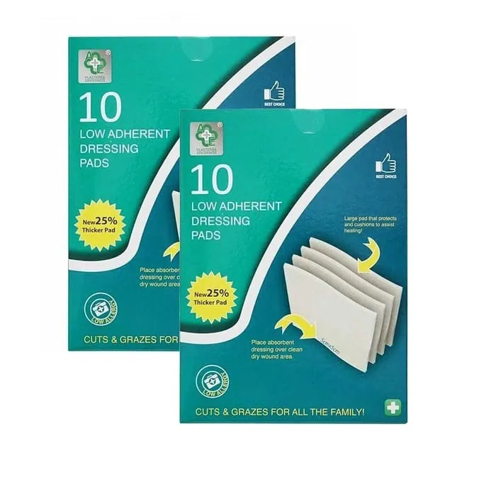 Ae23 10 Low Adherent Dressing Pads X12 (Pack of 12)