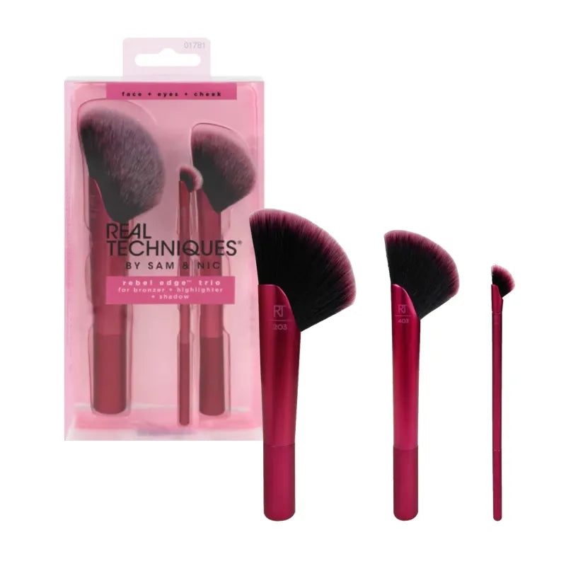 Real Techniques Rebel Edge Trio Brush Set (Pack of 6)