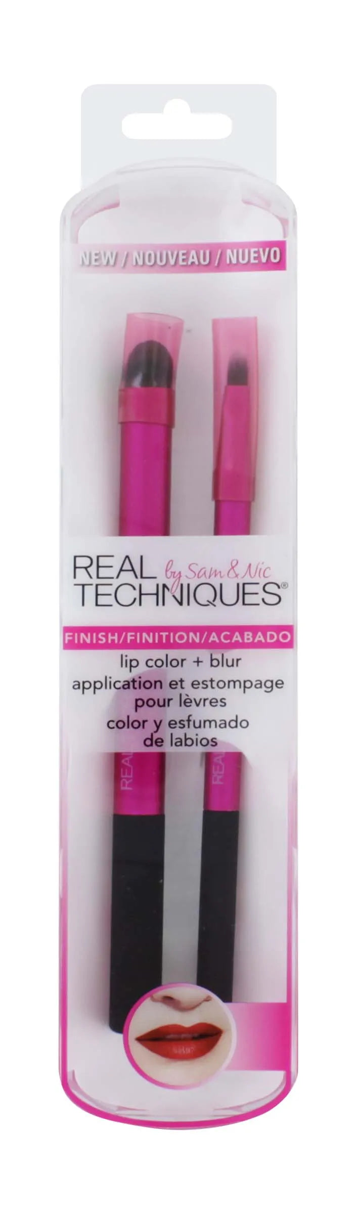 Real Techniques Lip Brush Duo 1532M (Pack of 3)