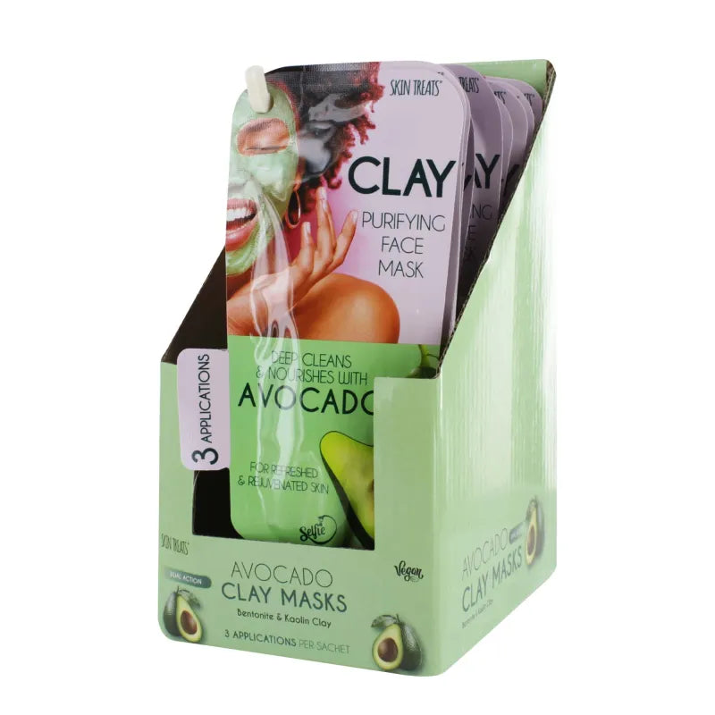 Skin Treats Avocado Clay Mask 3 Uses X12 (Pack of 12)