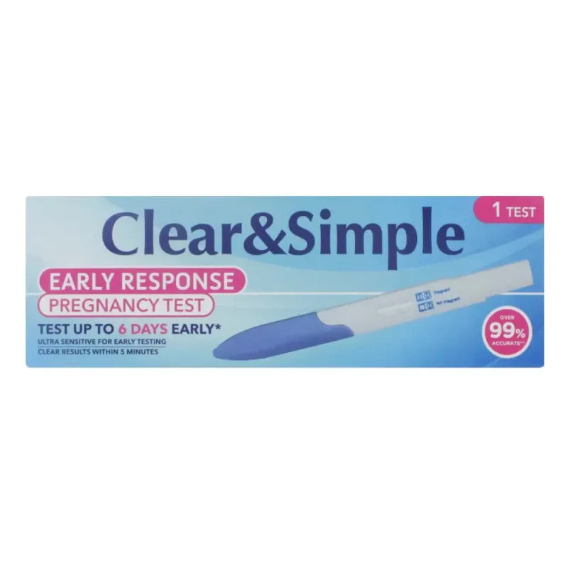 Clear & Simple Pregnancy Single Test Early Response – self-test kit