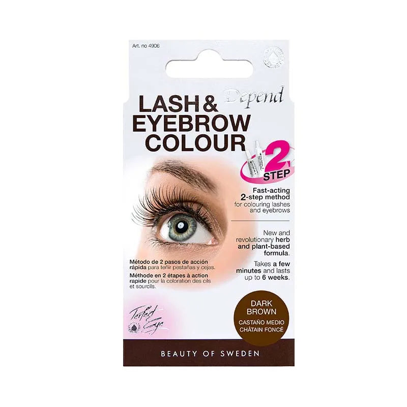Depend Lash & Eyebrow Colour 4906 Dark Brown (Pack of 4)