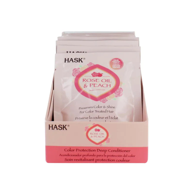 Hask Rose Oil & Peach Sachet X 12 (Pack of 12)