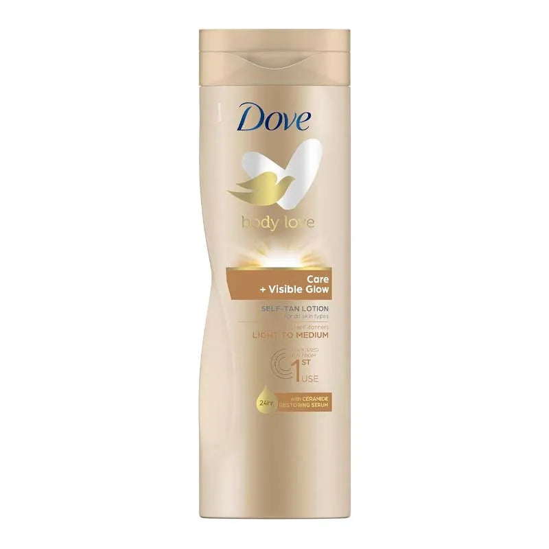 Dove Visible Glow Self Tan Lotion Light-Medium 400ML (Pack of 6)